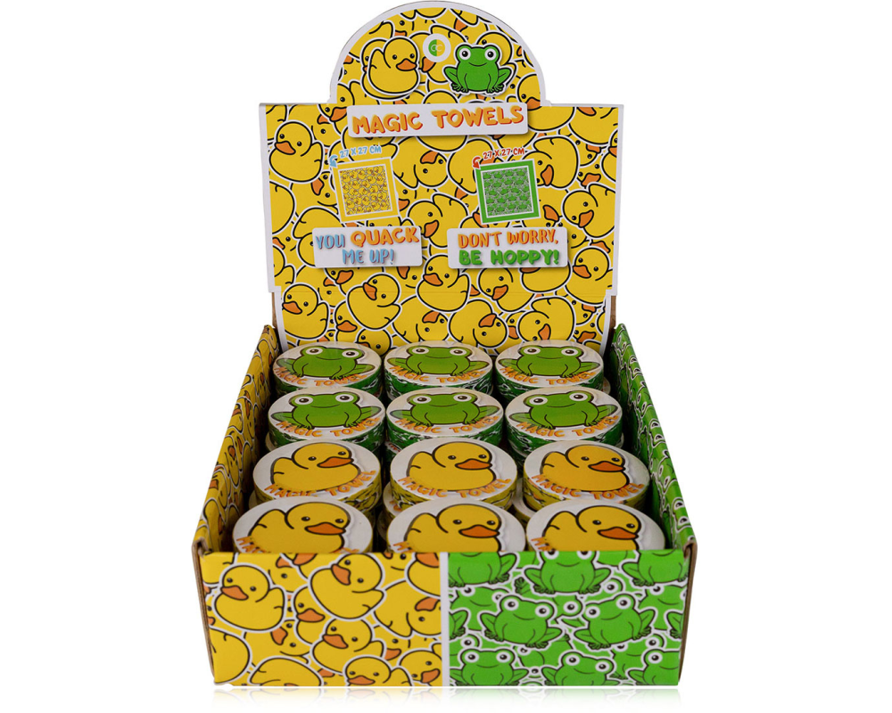 ACCENTRA Magic Towel HAPPY ANIMALS 3257672 2 assortiert 27x27cm