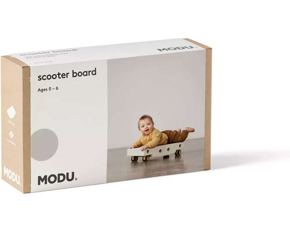 MODU Skateboard Rollbrett Sand Grey / Honey Yellow