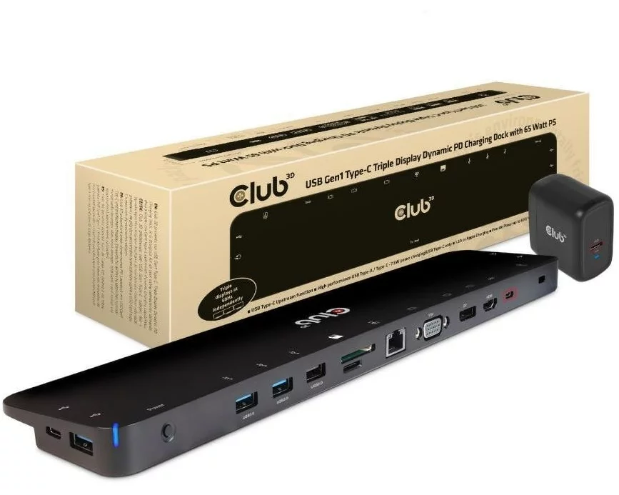 Club 3D Dockingstation CSV-1564W65 65 W