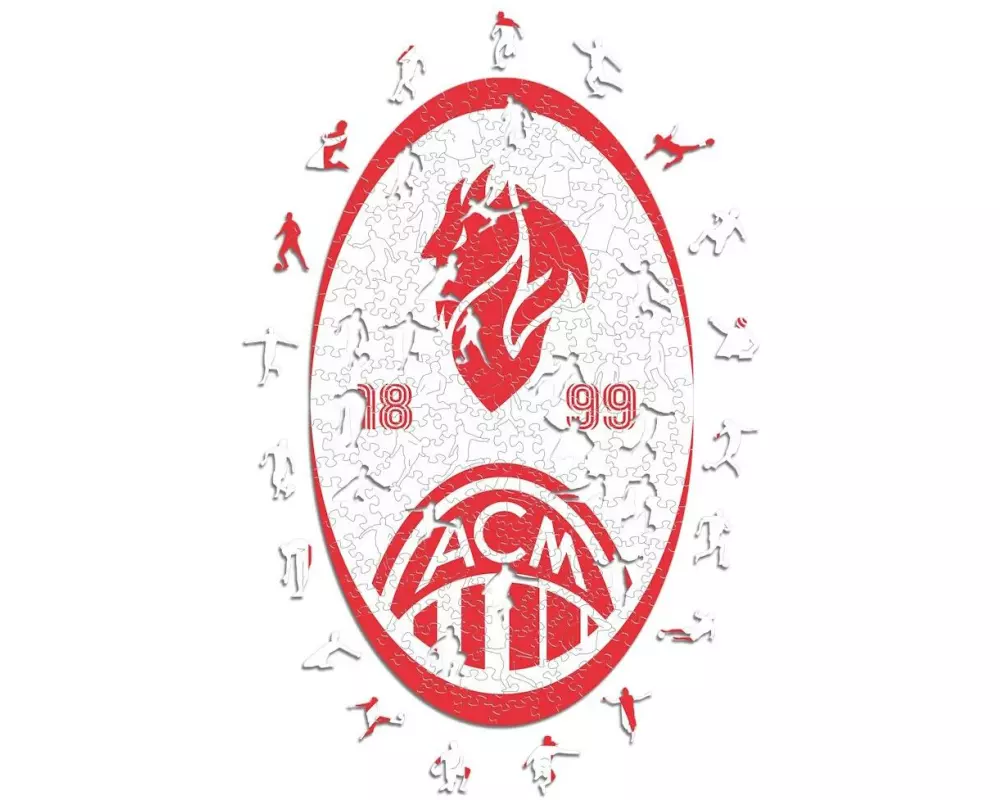 Iconic Puzzle AC Milan – Retro Logo