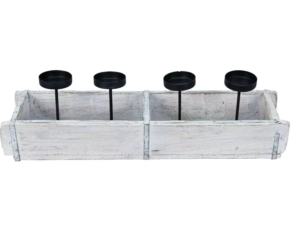 COCON Kerzenhalter 4 Stück, Weiss