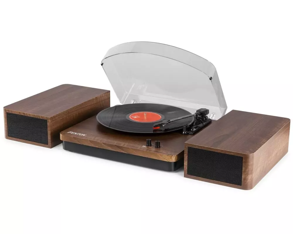 Fenton Plattenspieler RP168DW Braun