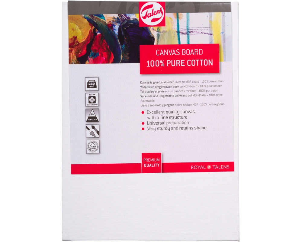 TALENS Malplatte 18x24cm 93251824 Baumwolle, 280g/m2