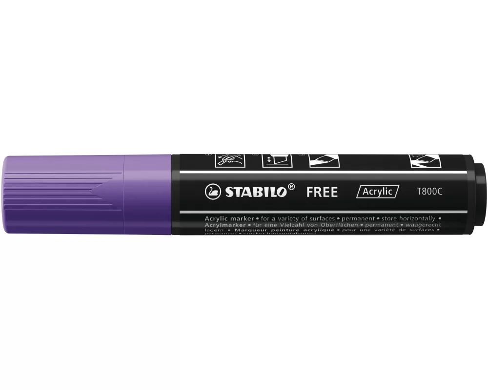STABILO Acrylmarker Free Acrylic T800C Violett