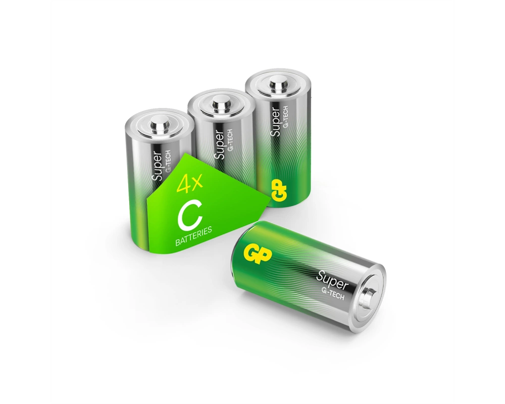 GP Batteries Super Alkaline C 4x