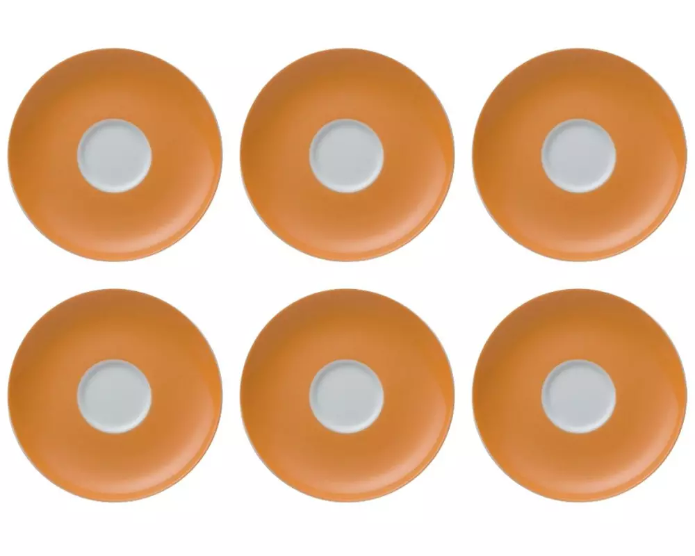 THOMAS Untertasse Sunny Day 6 Stück, Orange