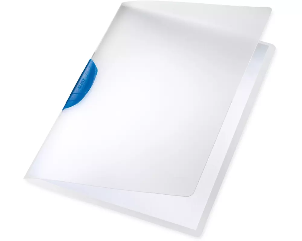 Leitz Klemmhefter Color-Clip Blau/Semitransparent