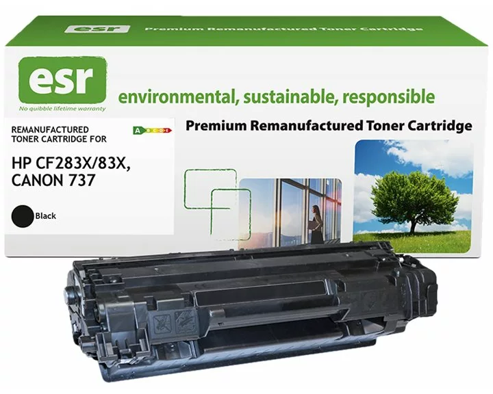 ESR Toner cartridge compatible with HP CF283X/Canon 9435B002 black High Capacity remanufactured 2.200 pages