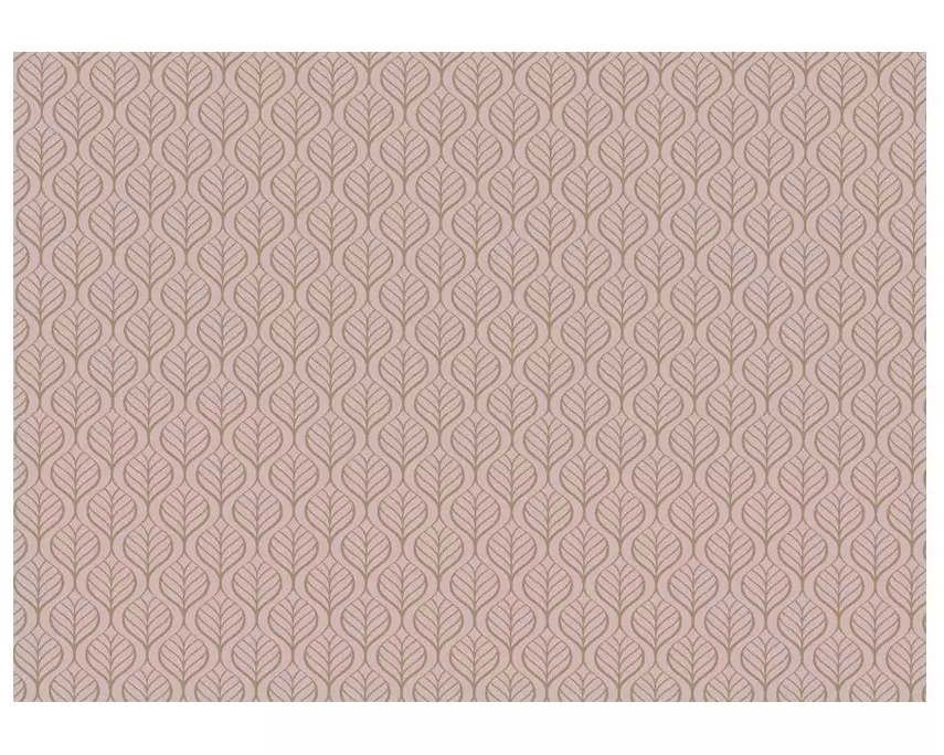 Braun + Company Geschenkpapier By Nature Leaves Rosa, 70 cm x 1 m