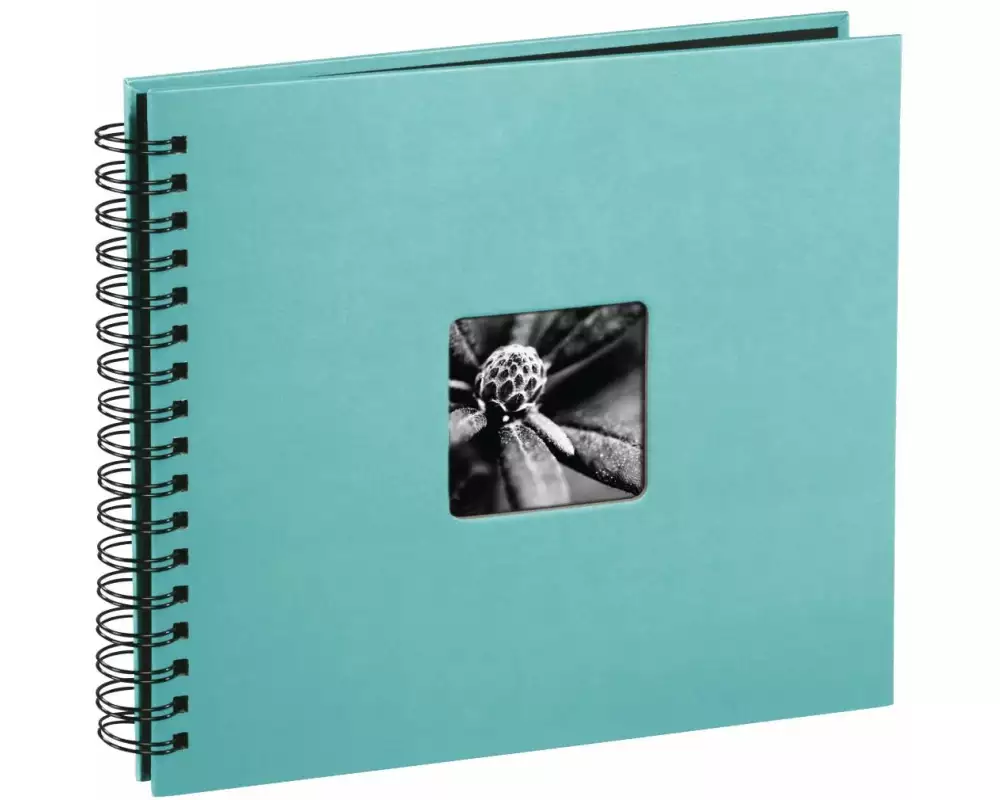 Hama Fotoalbum Fine Art 28 x 24 cm Türkis, 50 schwarze Seiten