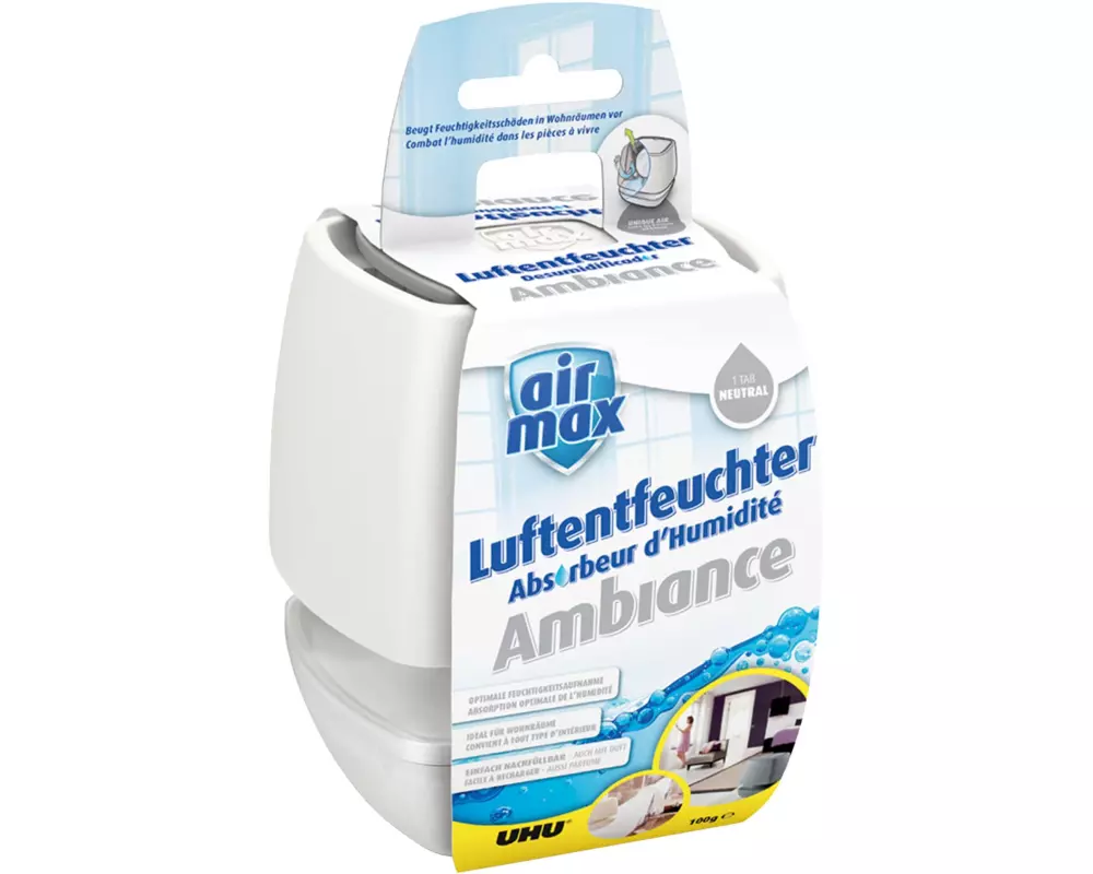 UHU Entfeuchter Airmax 100 g, Weiss