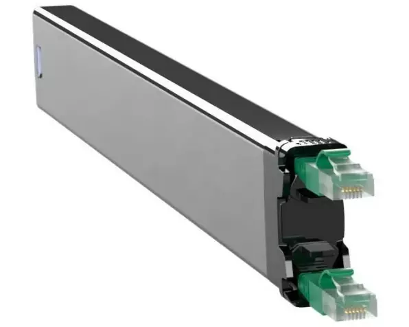 Patchbox Slimpatchkabel Kassette 365 Cat 6A, STP, 0.8 m, Grün
