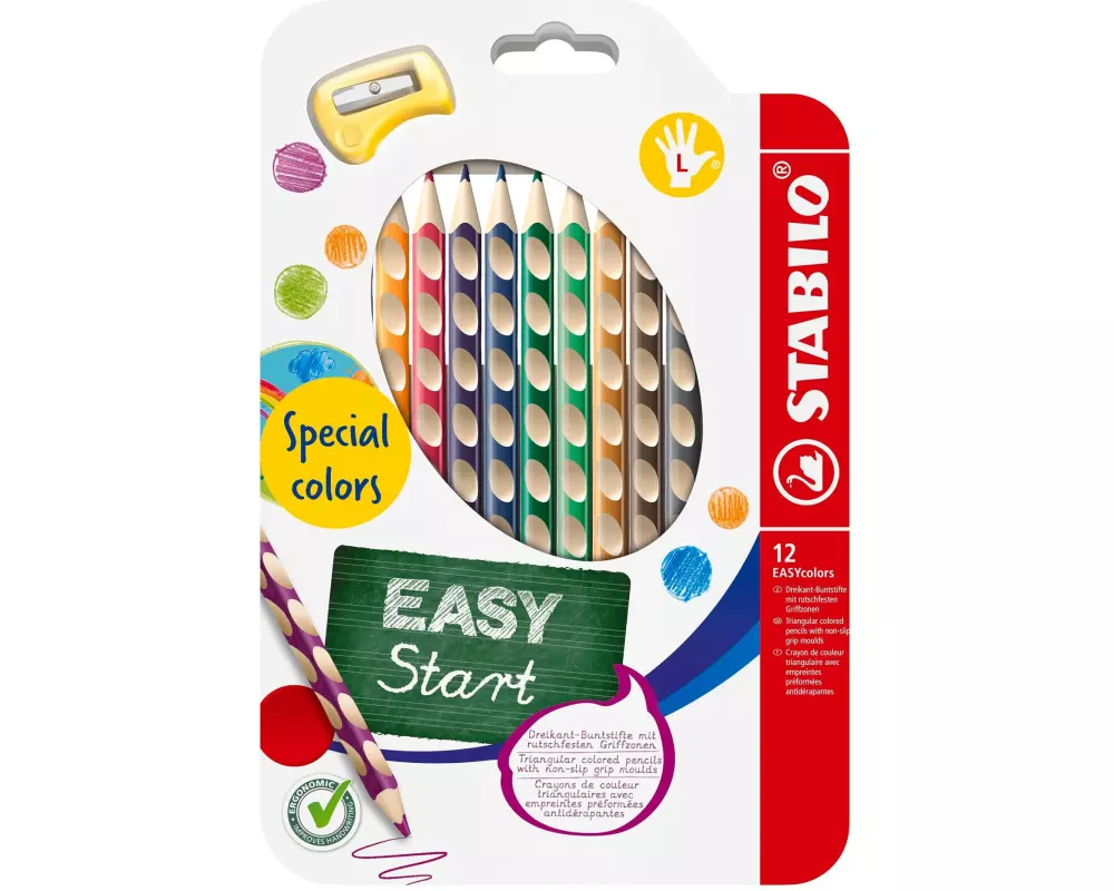 STABILO Farbstifte EASYcolors 12er Etui