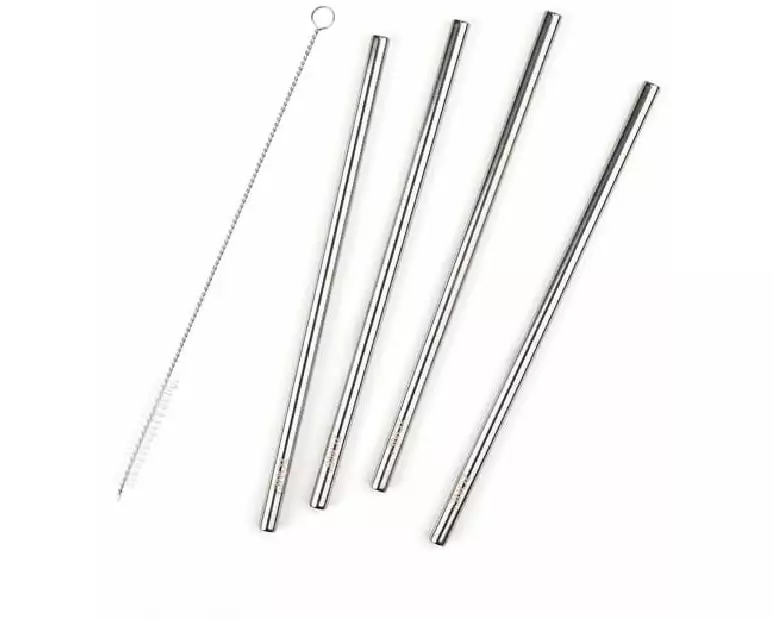 Zone Denmark Strohhalm Rocks 4 Stück, Silber