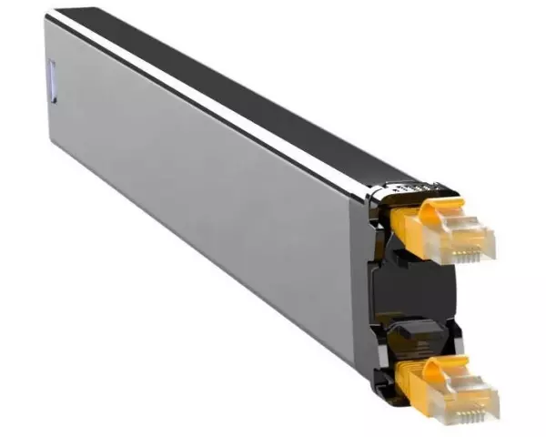 Patchbox Slimpatchkabel Kassette 365 Cat 6A, UTP, 0.8 m, Gelb