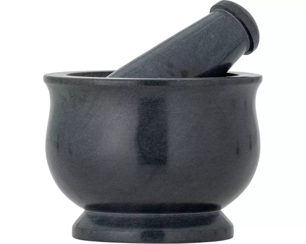 Bloomingville Mörser mit Stössel Aprilla 10 cm, Speckstein