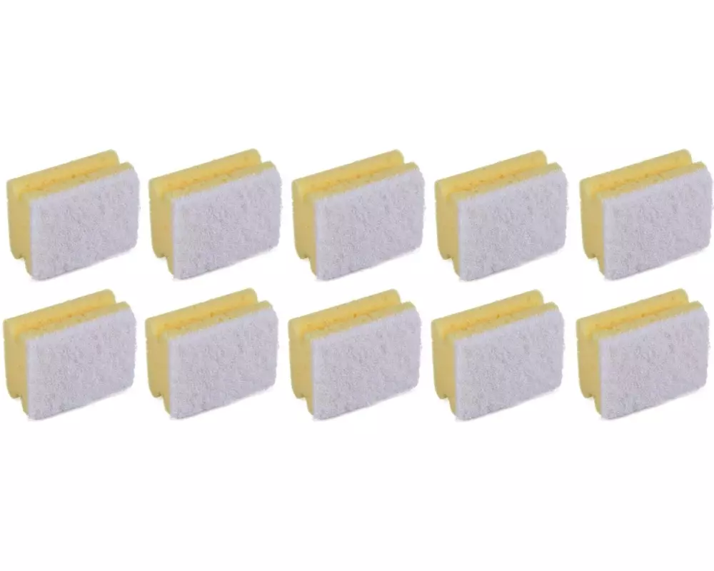 Edi Baur Schwamm Profi 10 Stück, Gelb/Weiss, klein