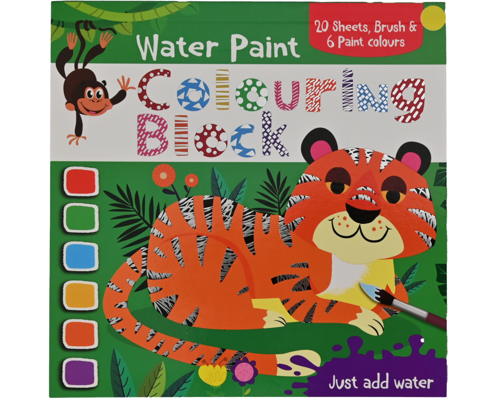 ROOST Wassermalblock 20x20cm B1080 3 assortiert