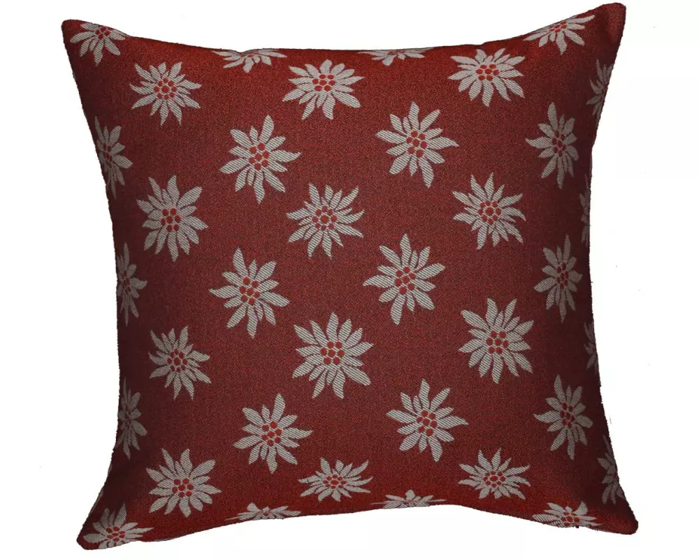 Hubatka Kissenbezug Edelweiss 43 x 43 cm, Rot
