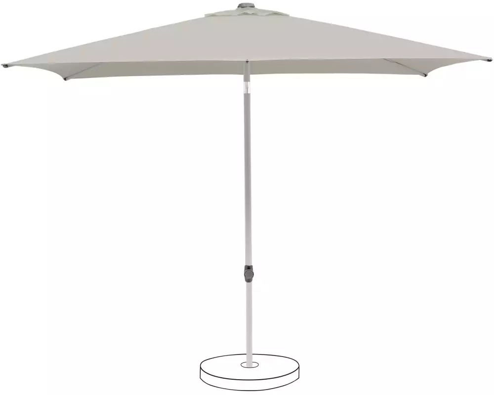 Suncomfort by Glatz Sonnenschirm Pop Up 250 x 200 cm Light grey