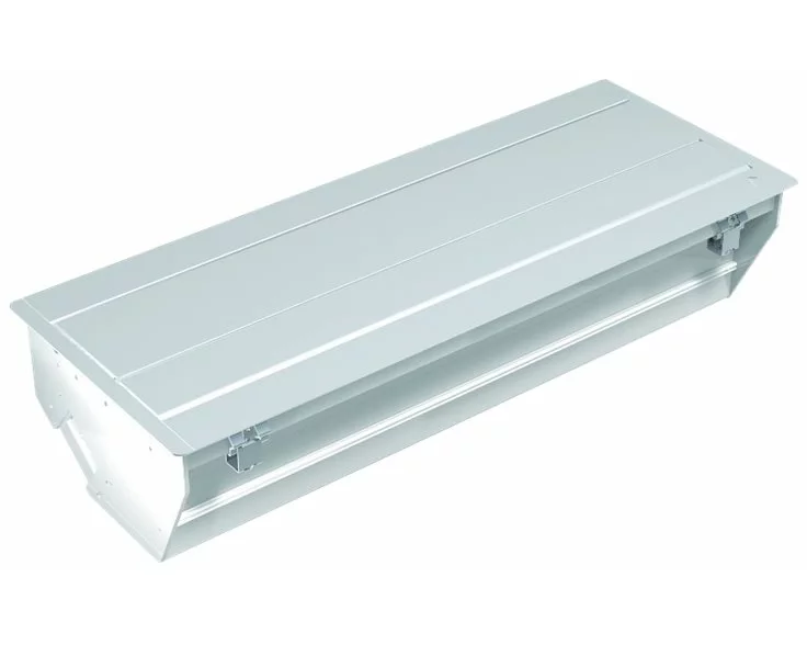 Bachmann CONFERENCE built-in-frame Long, Chrome finish Alu body w Fixing kit for mounting in tables, LxWxD Built-in 450,1x166,4x110