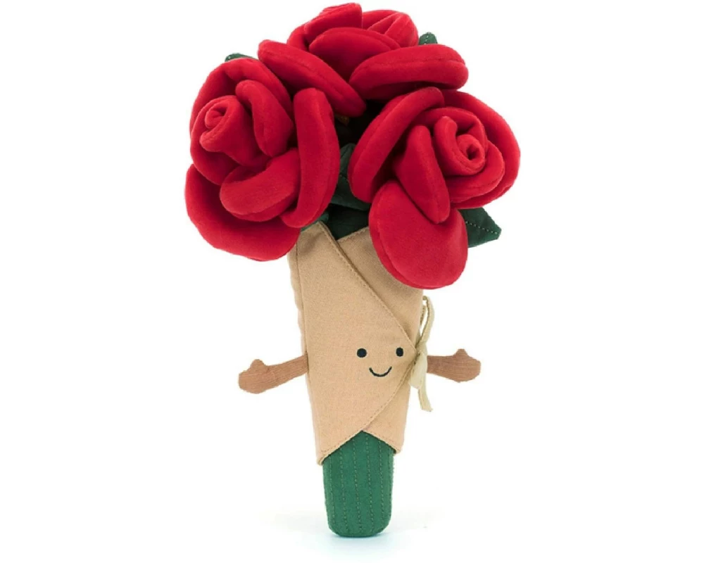 Jellycat Kuscheltier Amuseables Rosenstrauss-Kuschett Rot