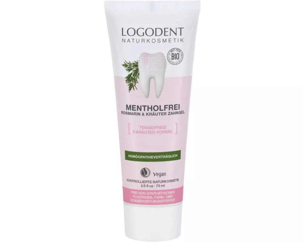 Logona Zahngel Mentholfrei Rosmarin & Kräuter 75 ml