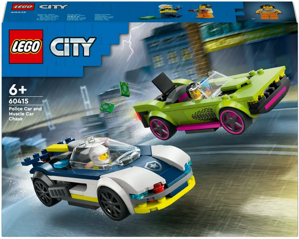 LEGO® City Verfolgungsjagd mit Polizeiauto und Muscle Car 60415