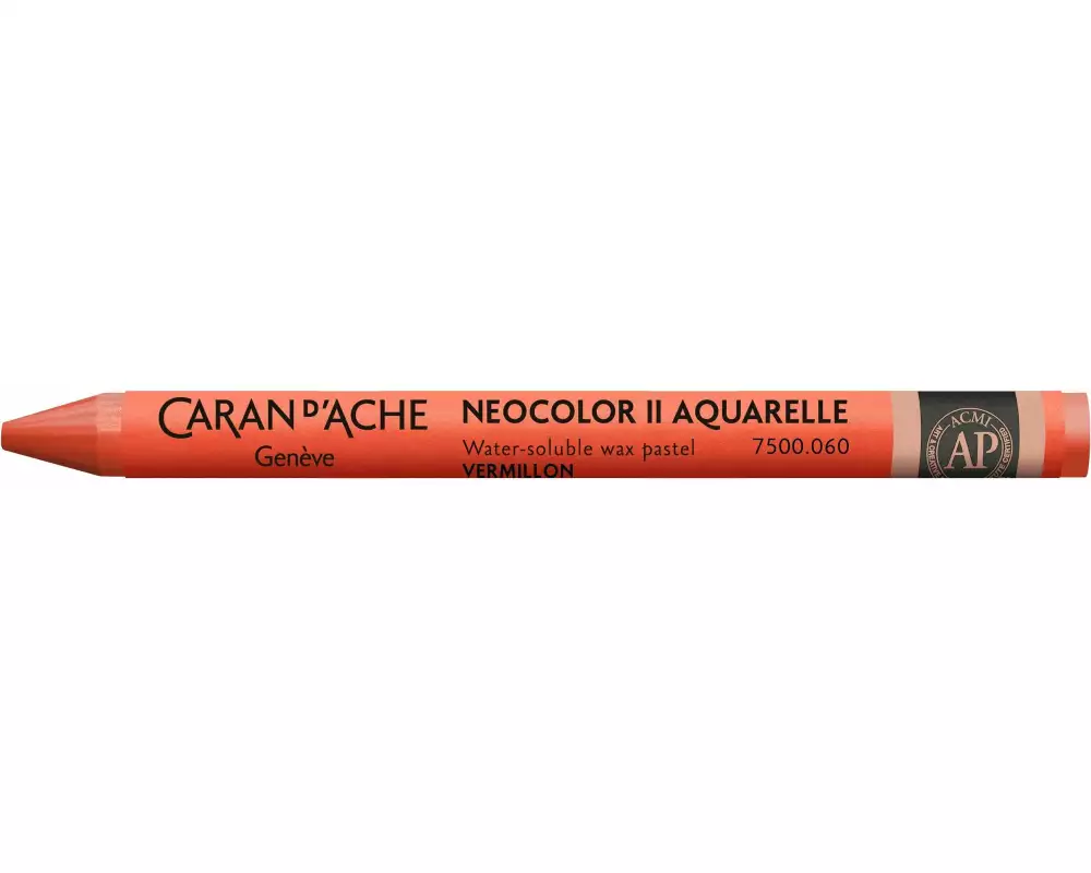 Caran d'Ache Wachsmalstifte Neocolor 2 wasservermalbar Zinnoberrot