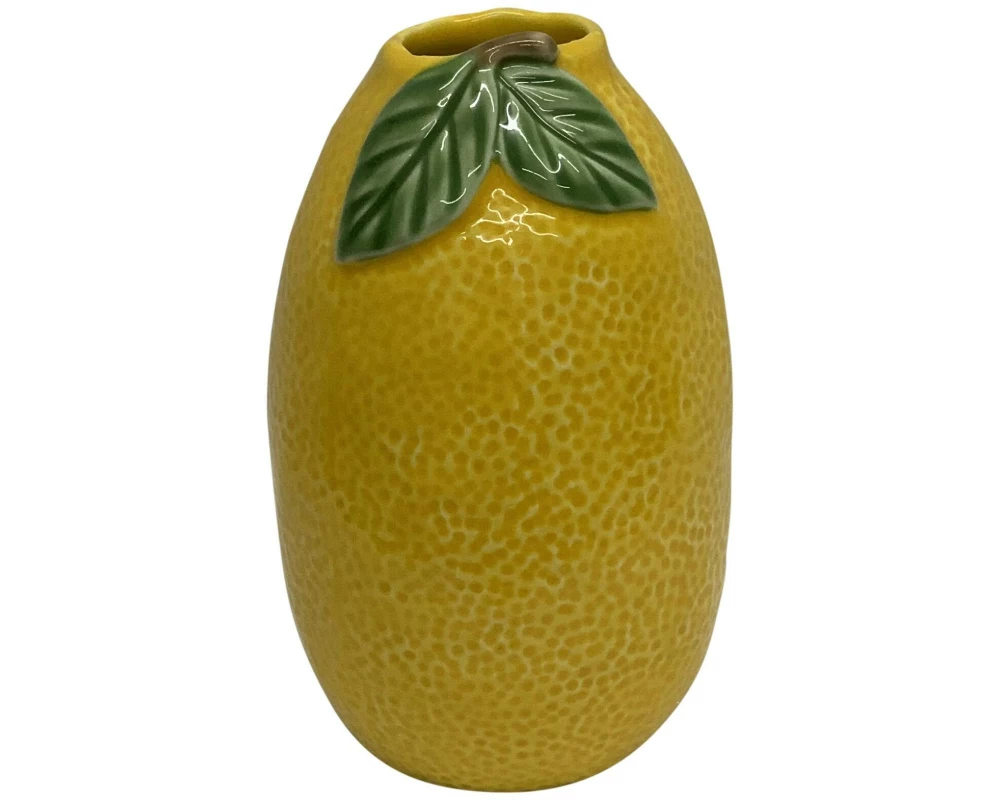 Dameco Vase Lemon 16.5 cm, Gelb