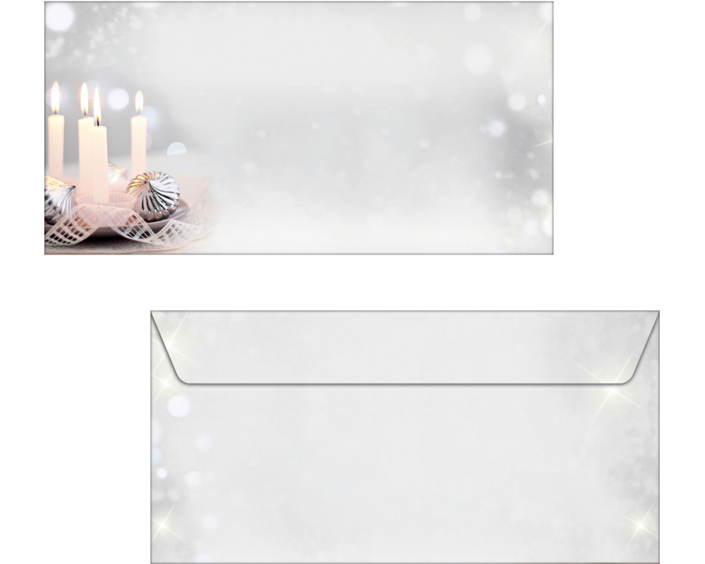 SIGEL Weihnachts-Umschlag 11x22cm DU178 90g 50 Stück