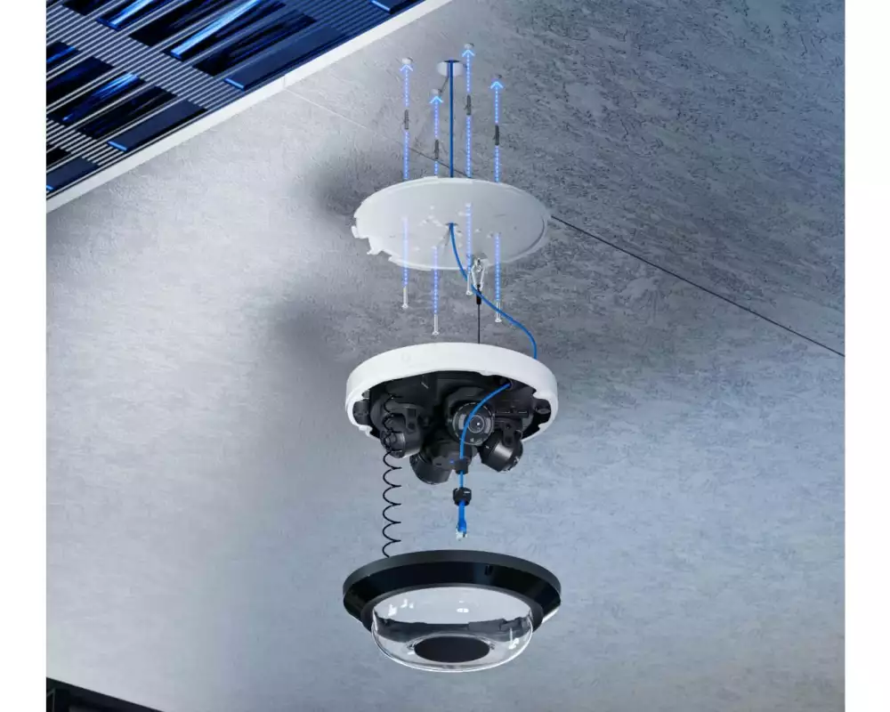 Ubiquiti Netzwerkkamera UniFi AI Multi Sensor 4 32MP PoE++ Weiss