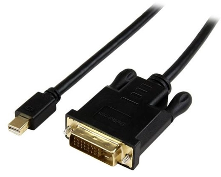 StarTech.com 6ft Mini DisplayPort to DVI Cable, Active Mini DP to DVI-D Adapter/Converter Cable, 1080p Video, mDP to DVI Monitor/Display