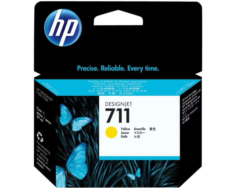 HP Tinte Nr. 711 (CZ132A) Yellow