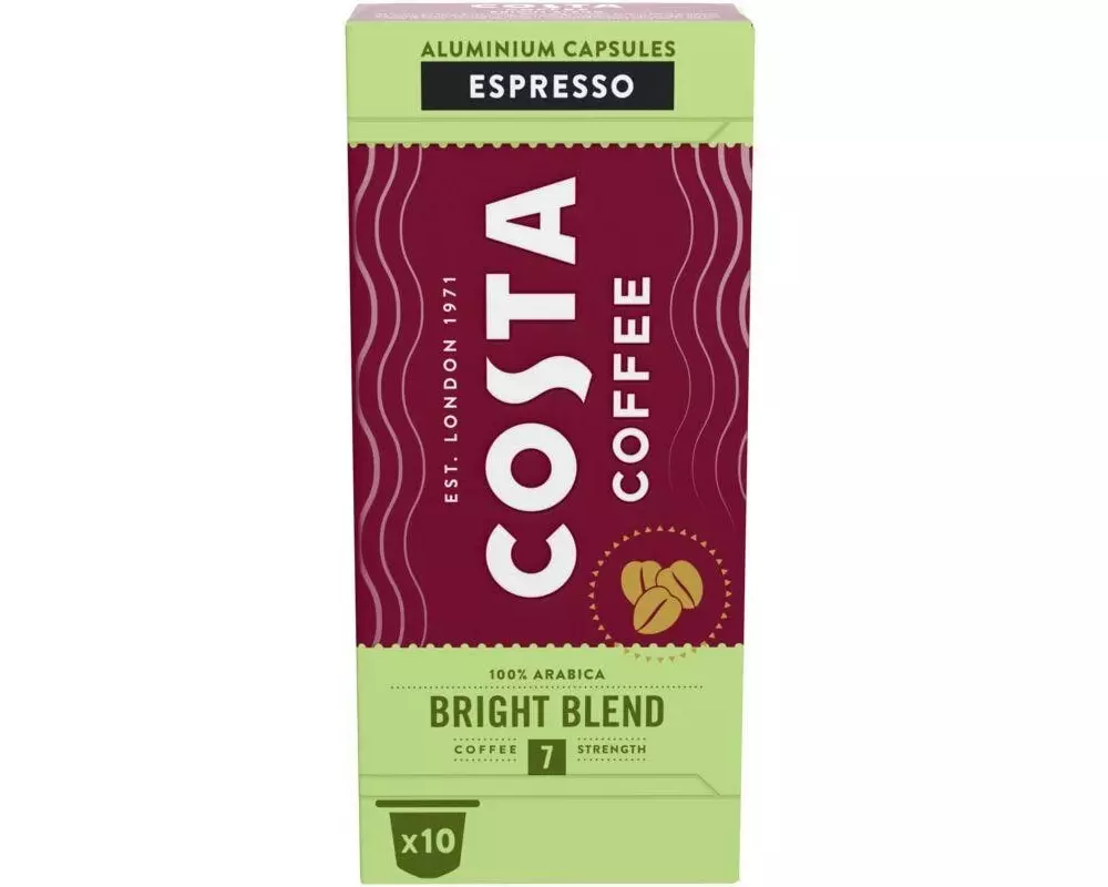 Costa Coffee Kaffeekapseln Bright Blend Espresso 10 Stück