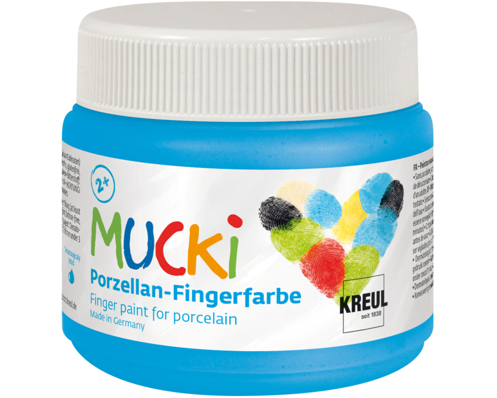 KREUL Porzellan-Fingerfarbe Mucki KR-26304 himmelblau