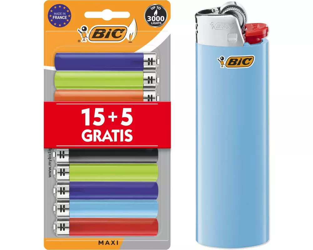 BIC Feuerzeug Maxi J26 Assortiert