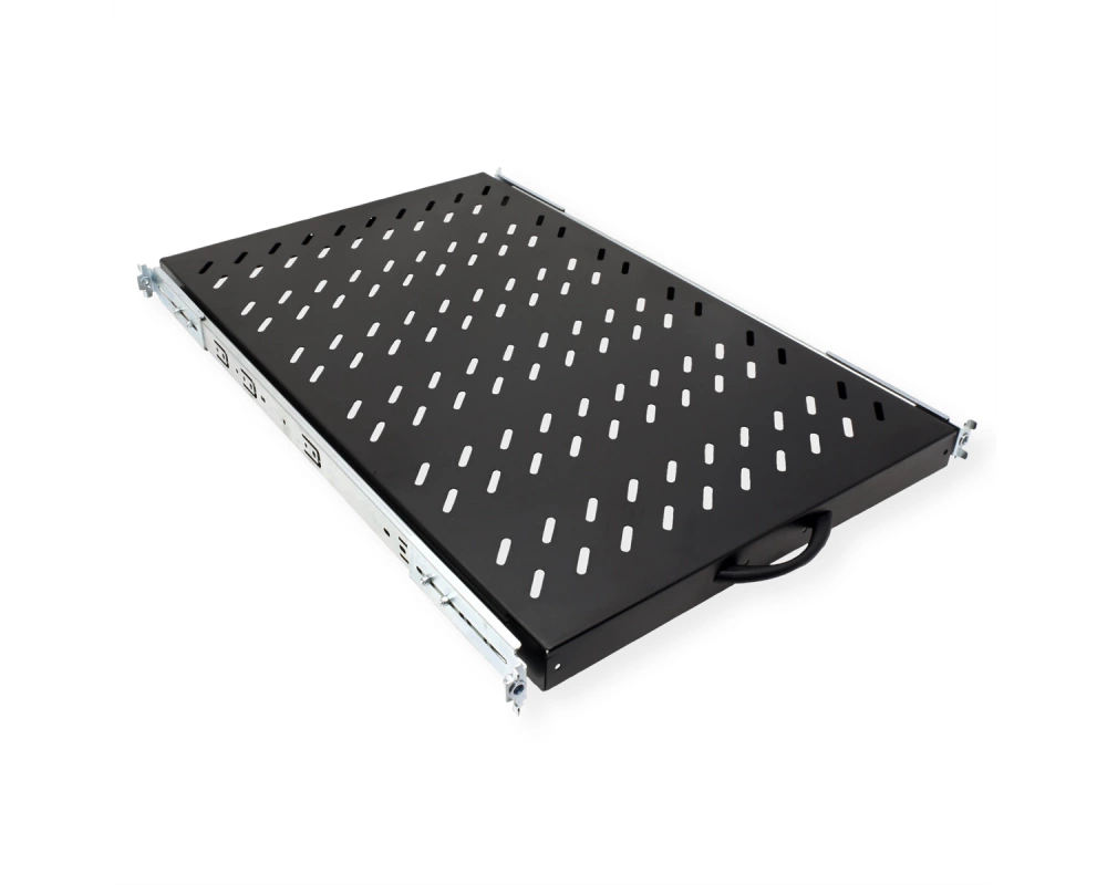 VALUE 19-Zoll-Fachboden ausziehbar, 420 x 700 mm, 25kg Traglast