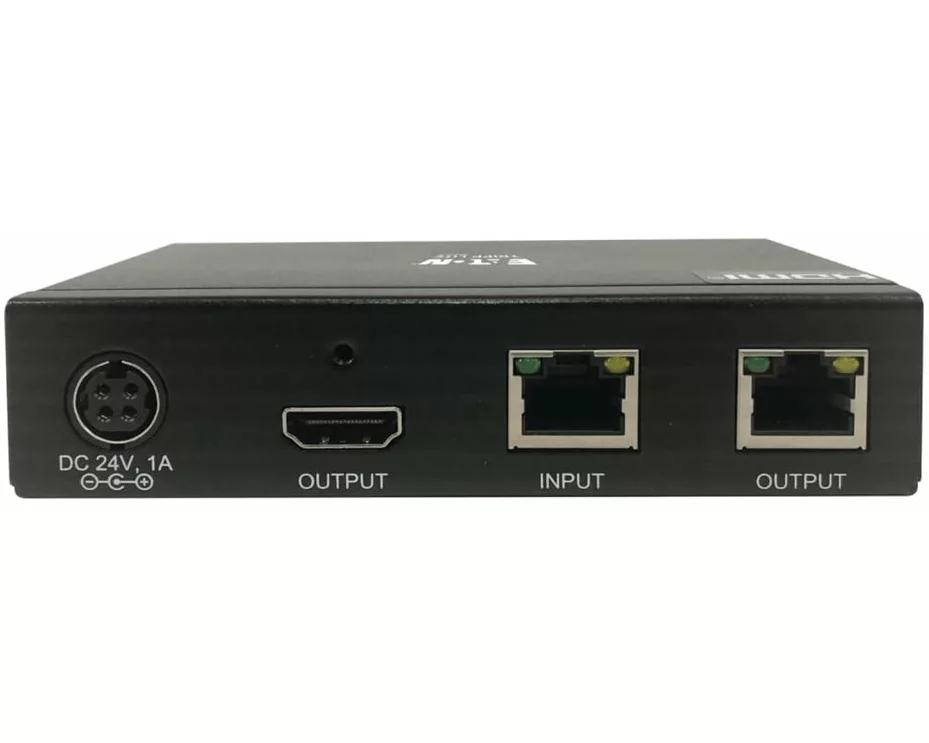 EATON TRIPPLITE HDMI over Cat6 Receiver, with Repeater, 4K 60Hz, HDR, 4:4:4, IR Transceiver, PoC, HDCP, 2.2 230ft. TAA