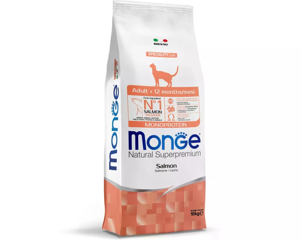 Monge Trockenfutter Katze Monoprotein Adult Lachs 10 kg