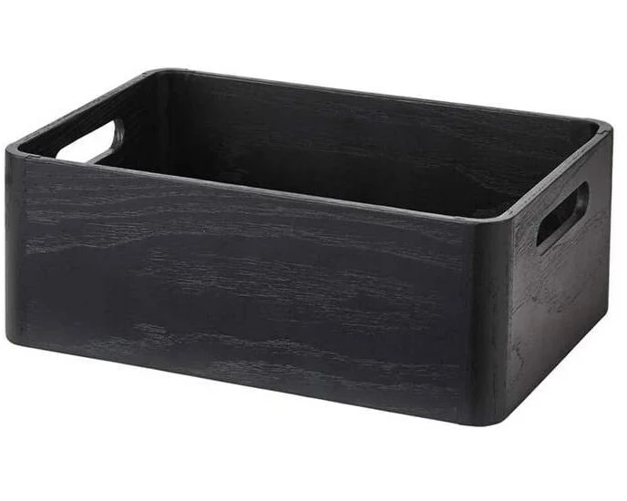 Aquanova Aufbewahrungskiste Cole 27 x 19 x 10 cm, Schwarz