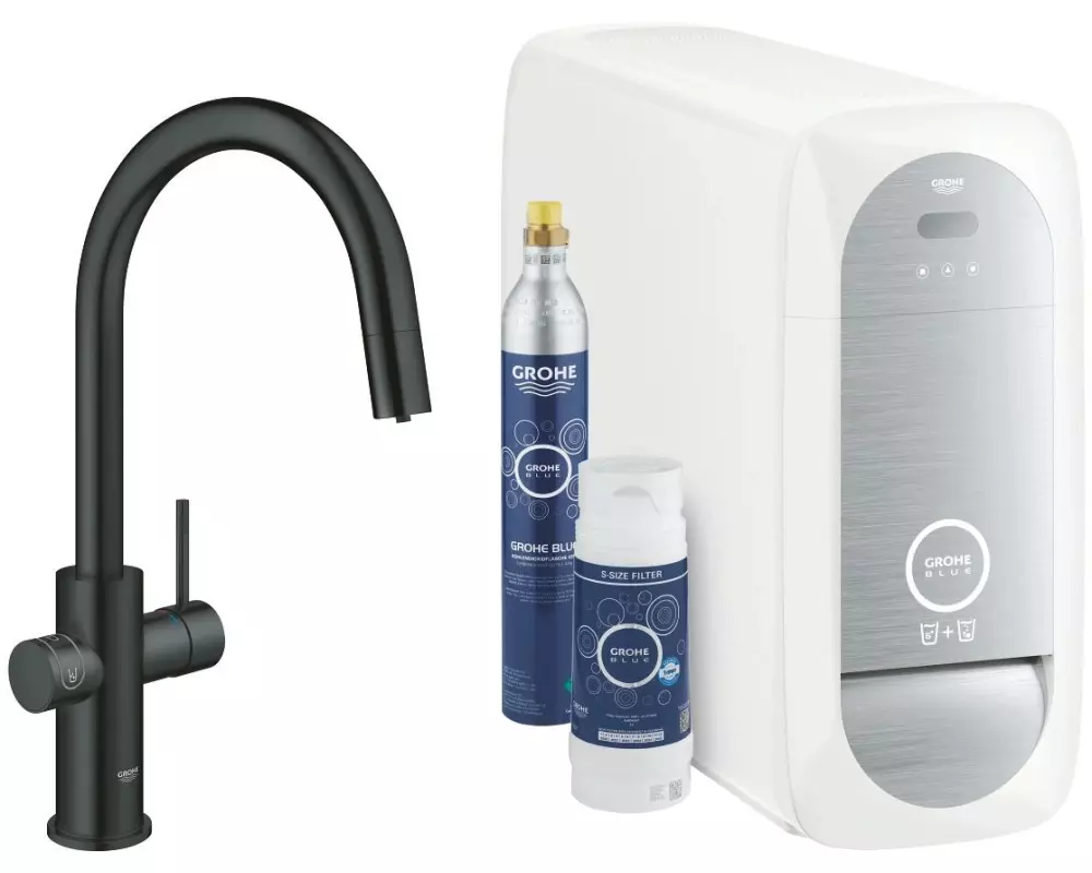 GROHE Küchenarmatur Blue Home C-Auslauf herausziehbar