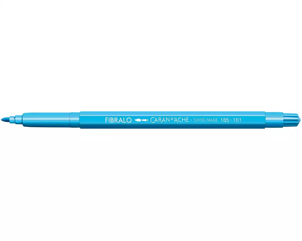 Caran d'Ache Filzstift Fibralo 1 Stück, Hellblau
