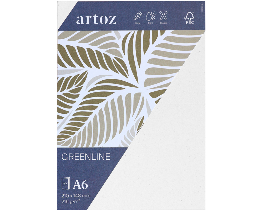 ARTOZ Karten 1001 A6 19232226-211 216g, birch 5 Blatt