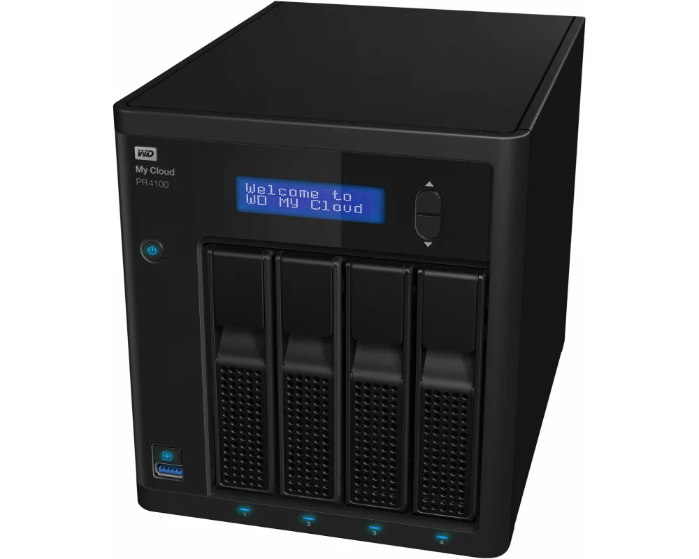 WD DiskStation My Cloud PR4100 40TB, 4-Bay, 4x10TB, SATA, 1.6GHz, 4GB DDR3L, RAID 0, 1, 5, 6, JBOD, Tower
