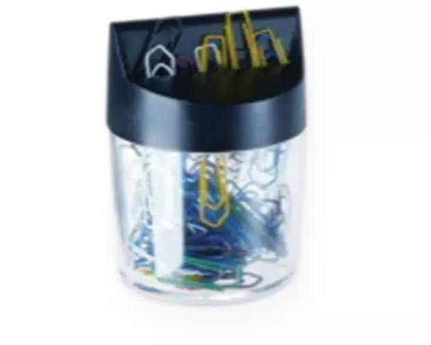 Alco Büroklammerspender Transparent, 100 Stück