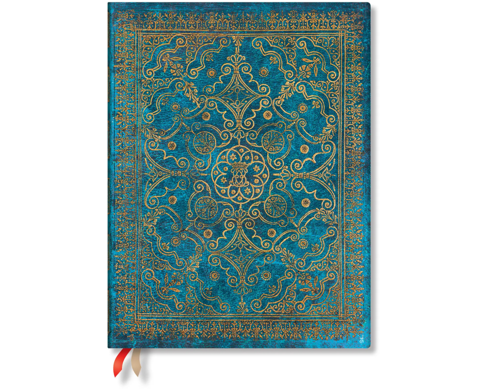 PAPERBLANKS Agenda Azurblau 2026 DD0635-1 1T/1S TAG Ultra HC DE 18x23cm