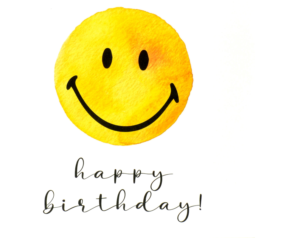 ABC Geburtstagskarte Smiley 1120008100 15x15cm