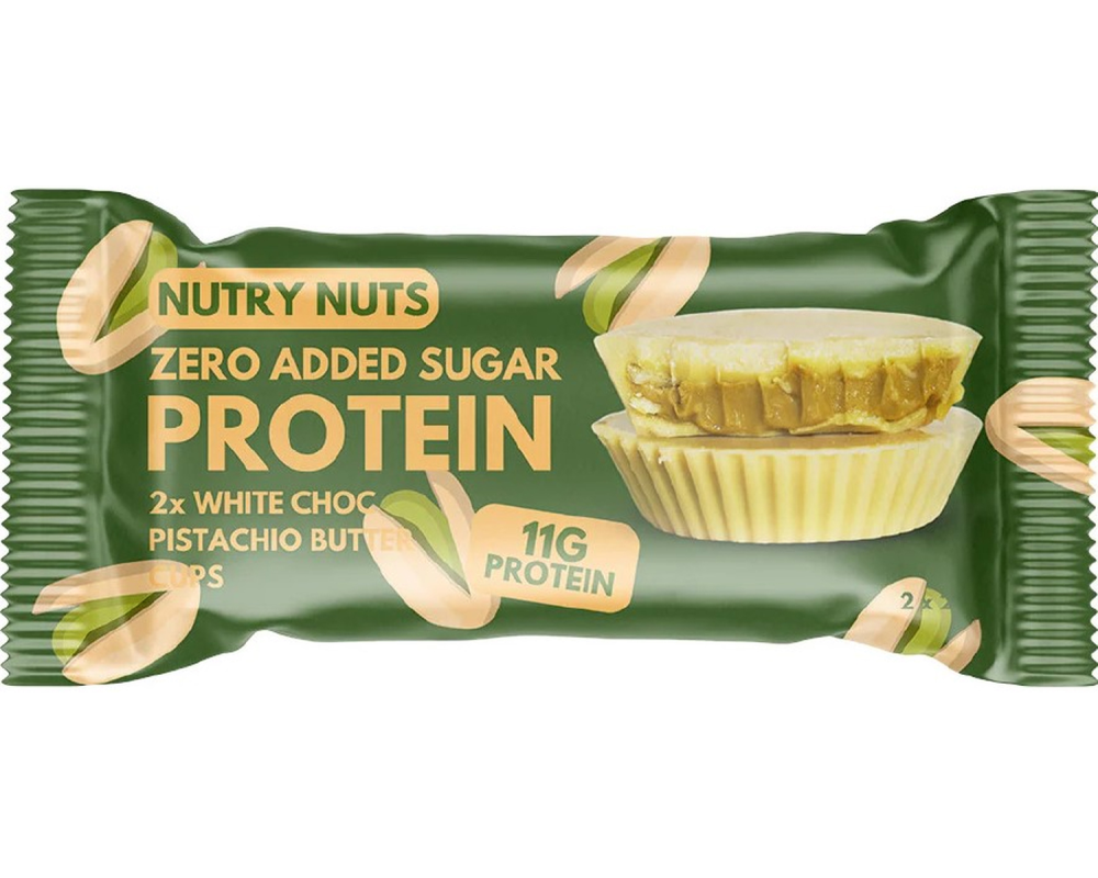 NUTRYNUTS White Chocolate Pistachio NN205 2x21g, 12 Stk.