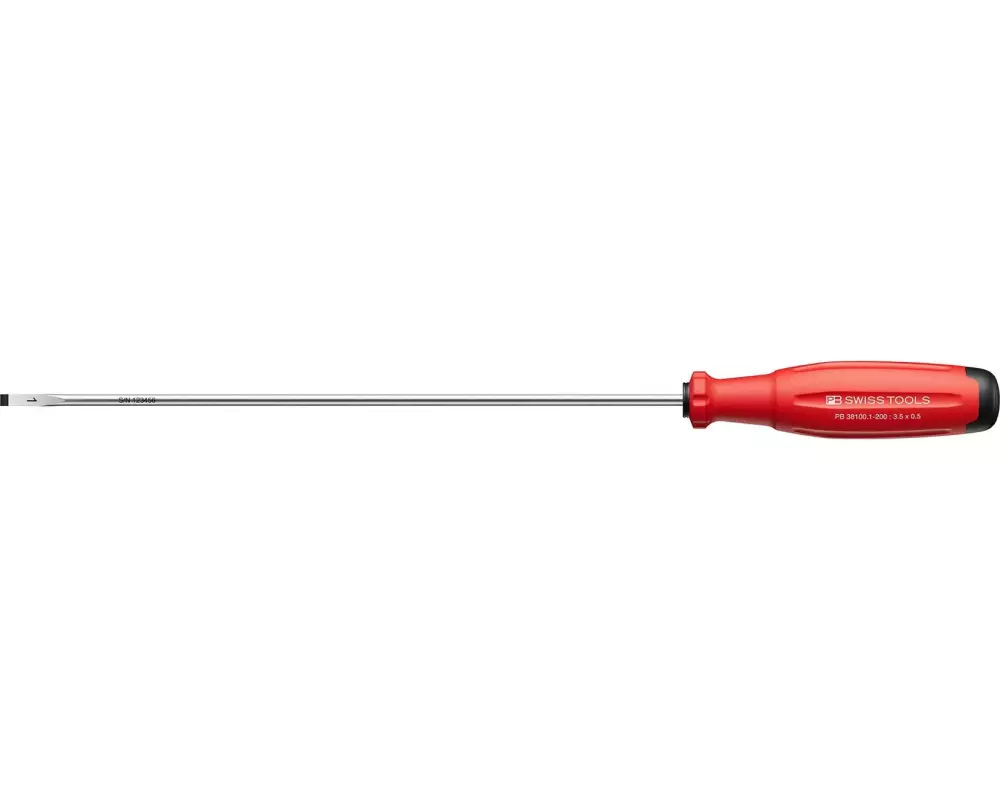 PB Swiss Tools Schlitz-Schraubenzieher SwissGrip Evo PB 38100.1-200 rot